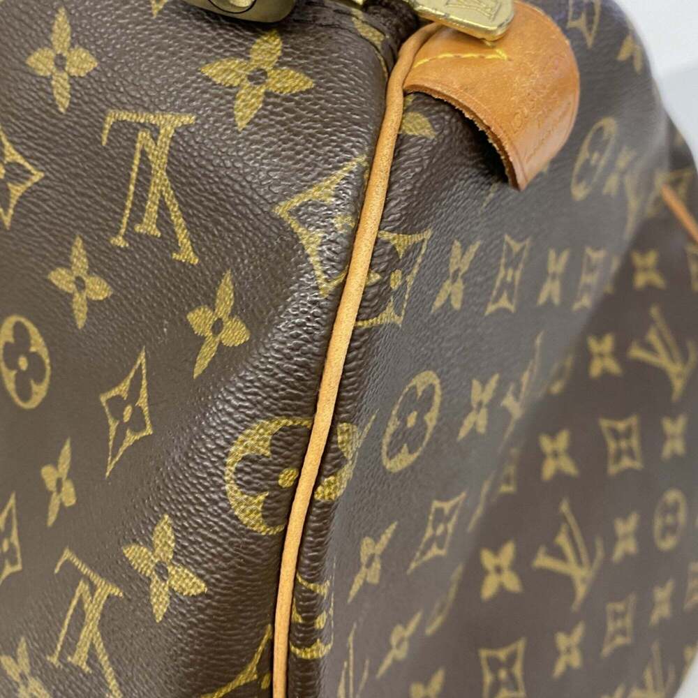 LOUIS VUITTON Brown Monogram Keepall 55 Boston Bag - Picture 11 of 13